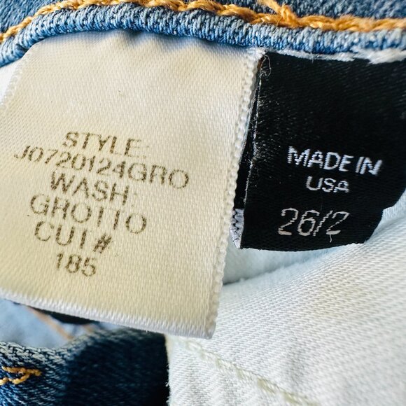 Veronica Beard Jeans Debbie 10" Skinny Women's 26/2 Grotto Tuxedo Stripe Button - Picture 11 of 15